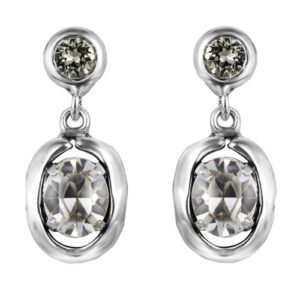 Серьги "Цепи" 2,9х1,3см, цвет серебро