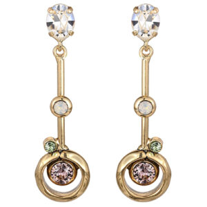 Серьги "Цепи" 5,6х1,6см, цвет золото