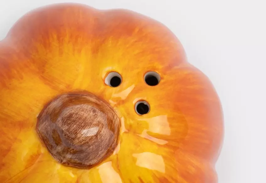 Емкость для соли или перца, 7 см, керамика, оранжевая, Тыква, Bright pumpkin — изображение 2