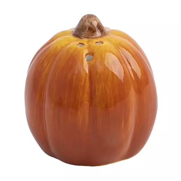 Емкость для соли или перца, 7 см, керамика, оранжевая, Тыква, Bright pumpkin