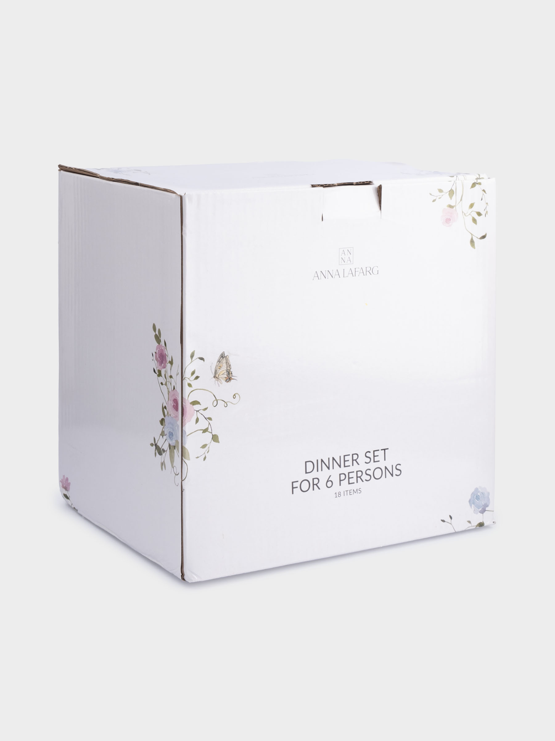 Сервиз обеденный, 6 перс, 18 пр, фарфор F, белый, Цветы, Gentle garden — изображение 4