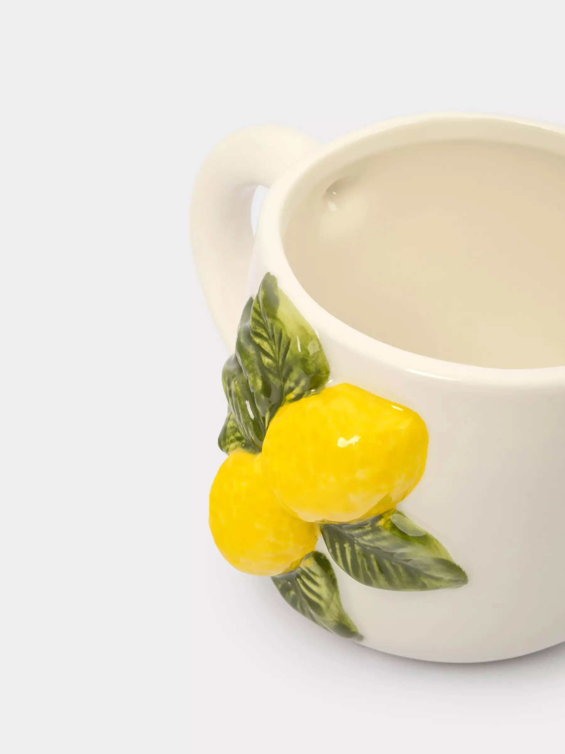 Кружка, 450 мл, фарфор P, молочная, Лимоны, Limoncello — изображение 2