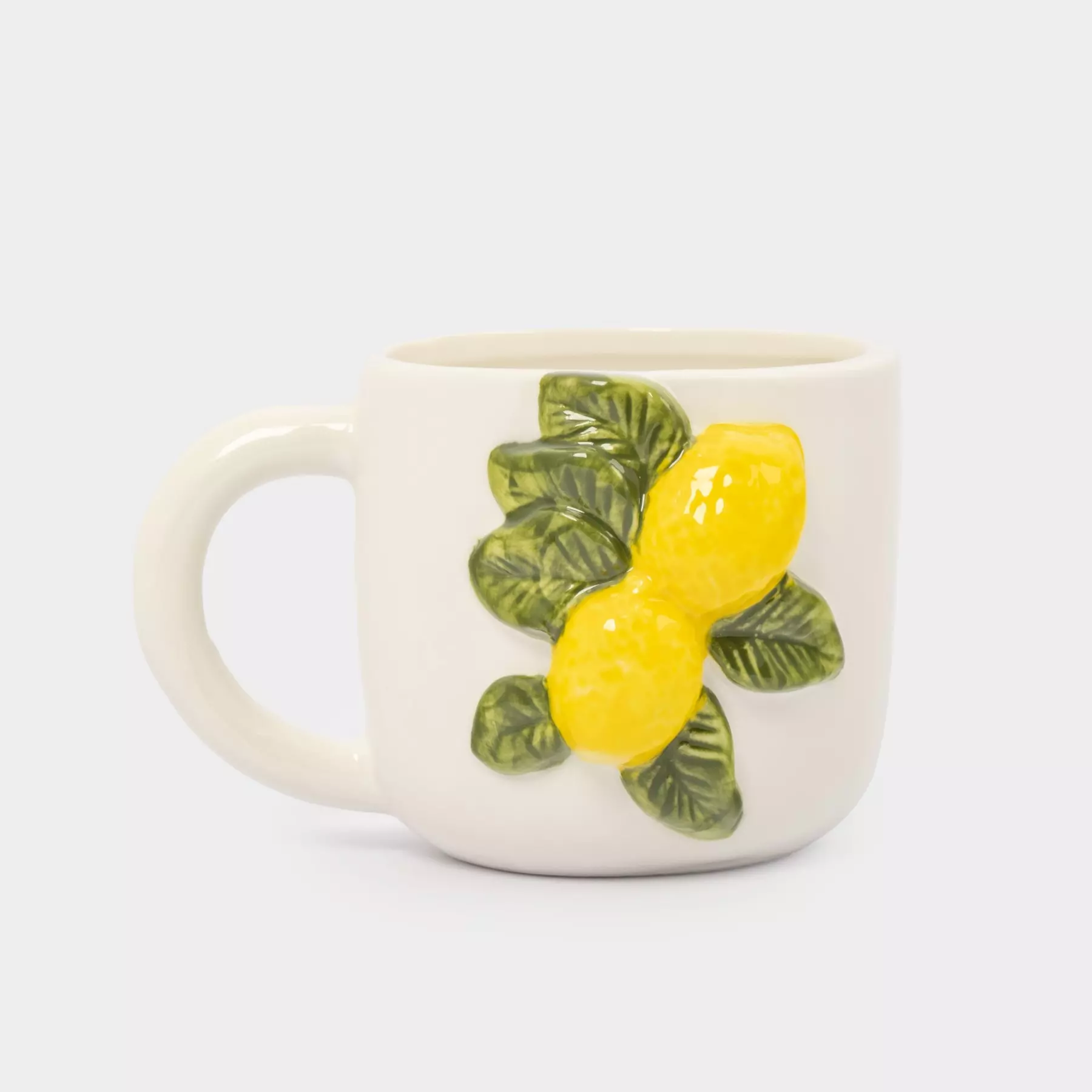 Кружка, 450 мл, фарфор P, молочная, Лимоны, Limoncello