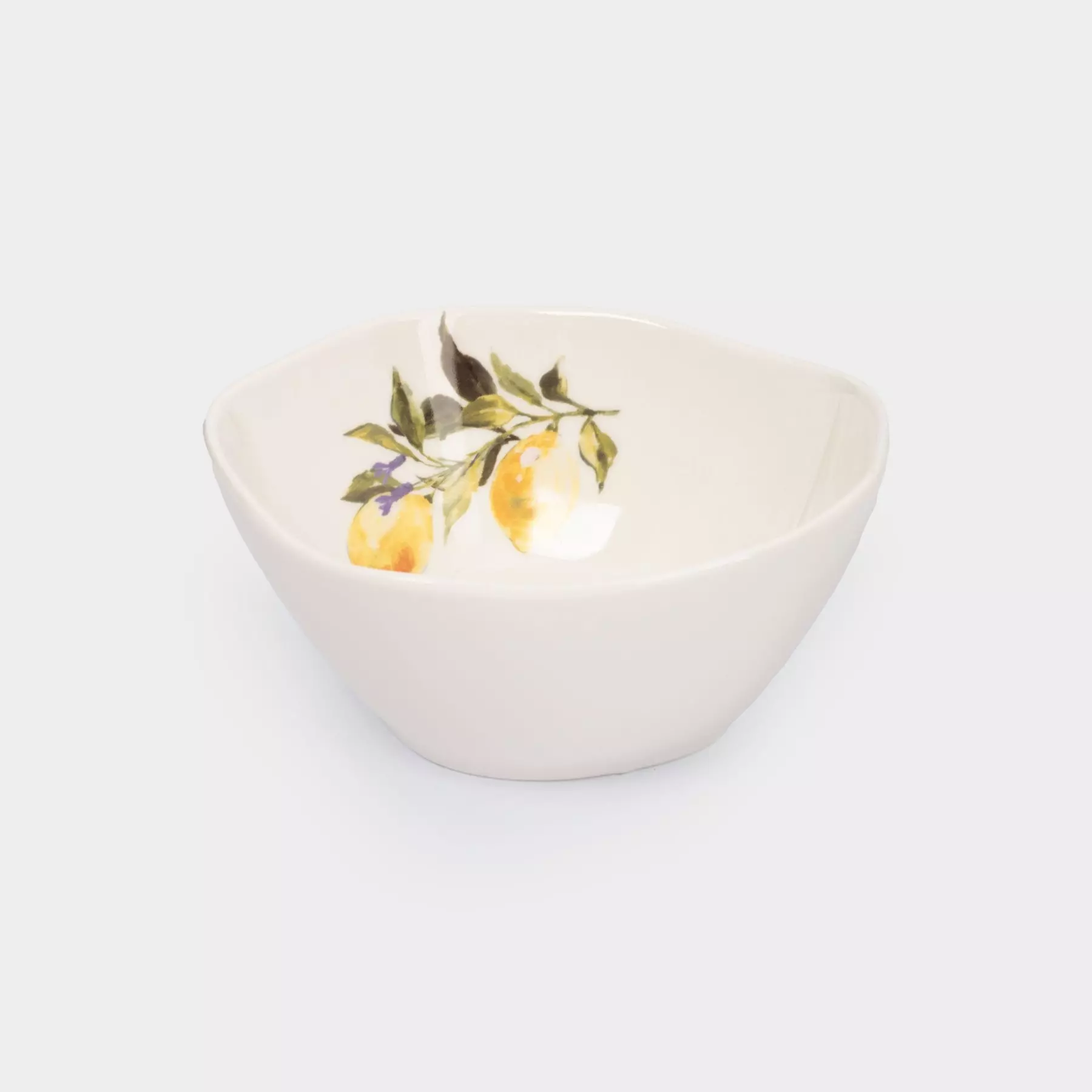 Салатник, 15х7 см, 530 мл, фарфор P, белый, Лимоны, Lemon branch