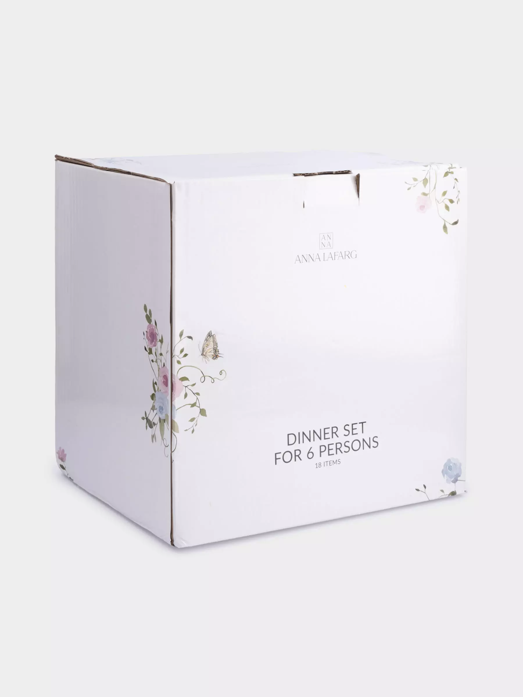 Сервиз обеденный, 6 перс, 18 пр, фарфор F, белый, Цветы, Gentle garden — изображение 4