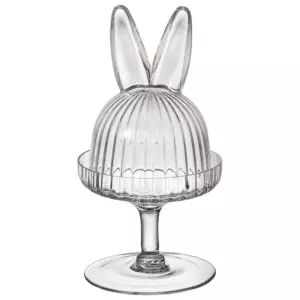 Блюдо на ножке с крышкой "RABBIT FAMILY" 12х12х23,5см