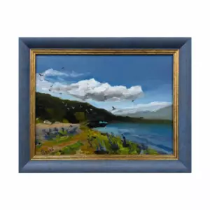 Авторская картина "Озеро Севан" 28*22см