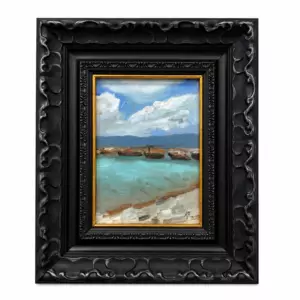 Авторская картина "Старый пирс" 25*30см