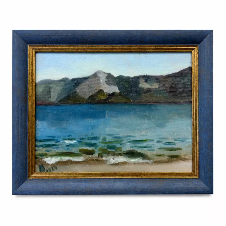 Авторская картина "Утро на косе" 22*28см
