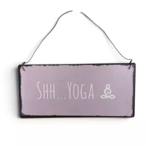 Металлическая табличка Shh Yoga
