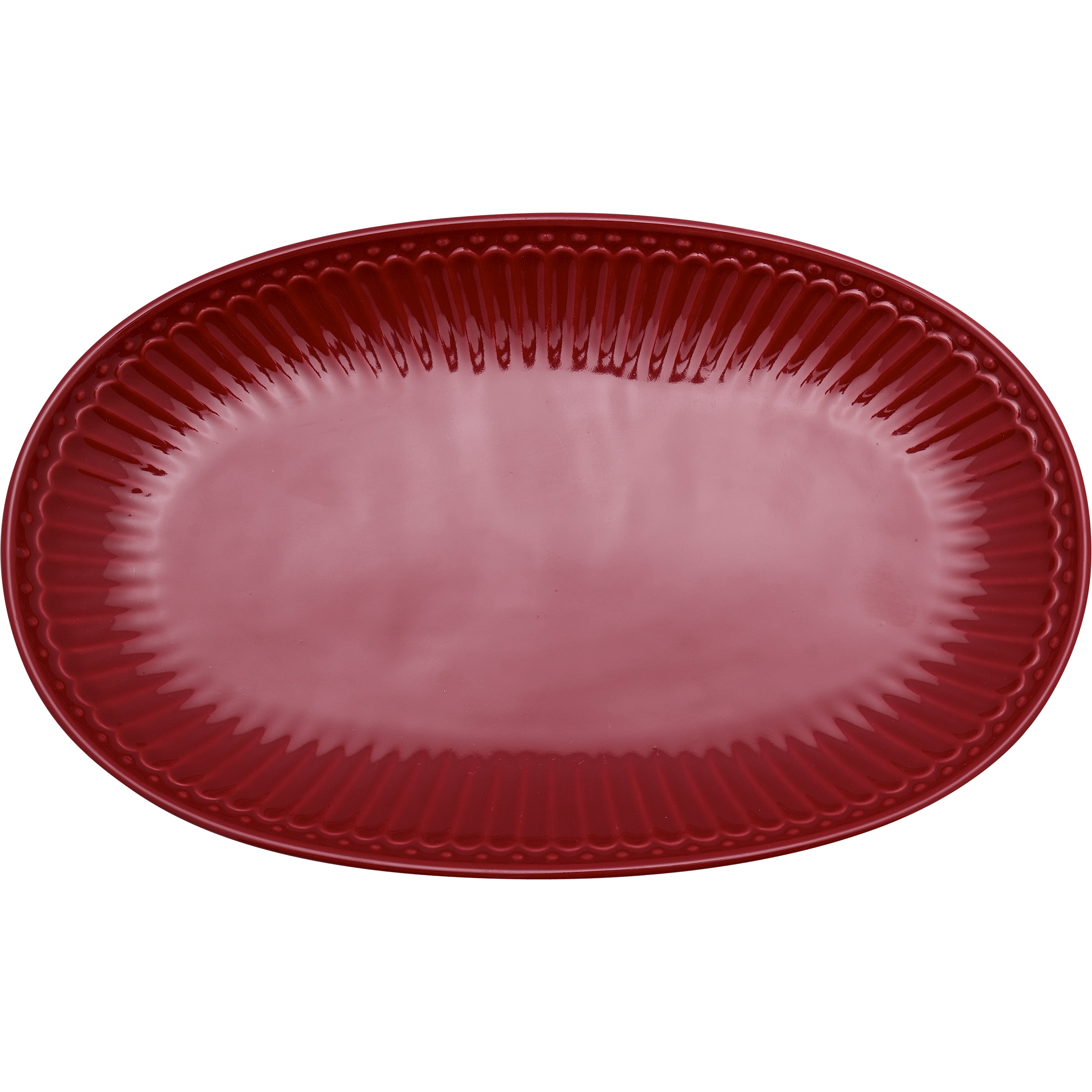 Тарелка для печенья Alice claret red 23 см
